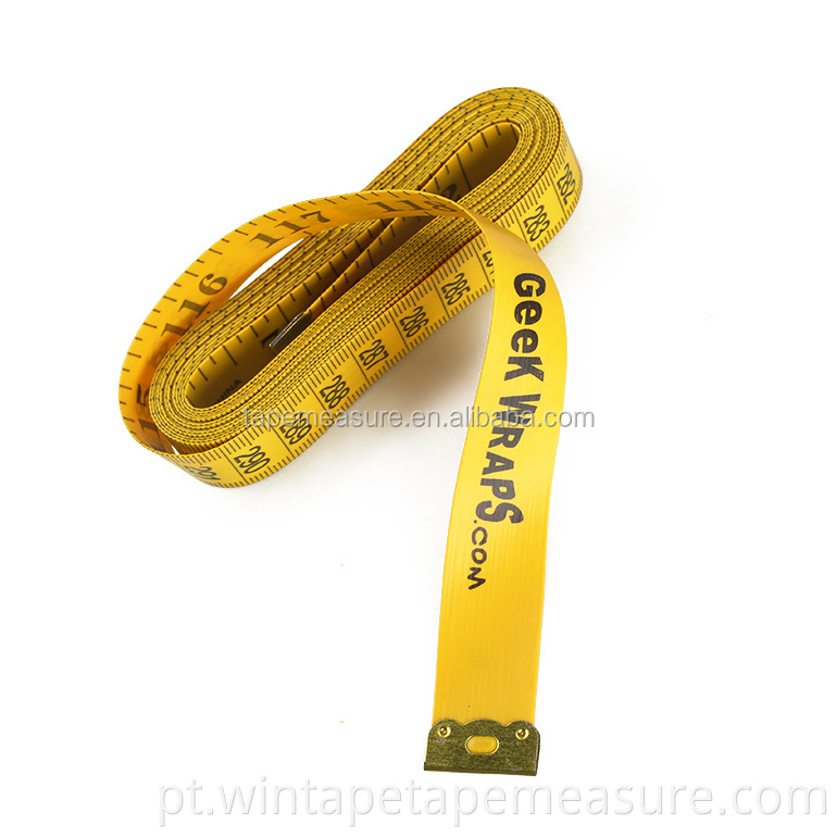 Pano de costura personalizado sob medida Réguas Pvc Fibra de vidro fita métrica 3M Meter fita métrica